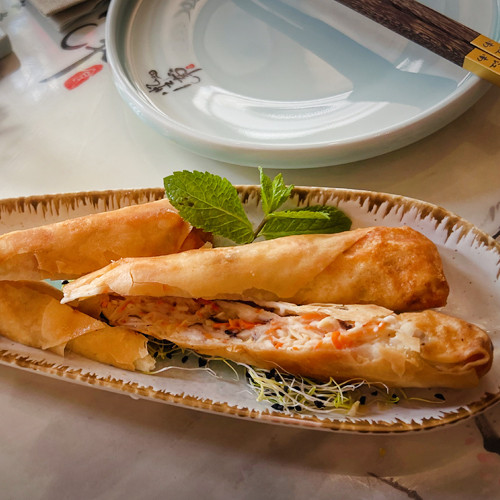 Rollitos de langostino