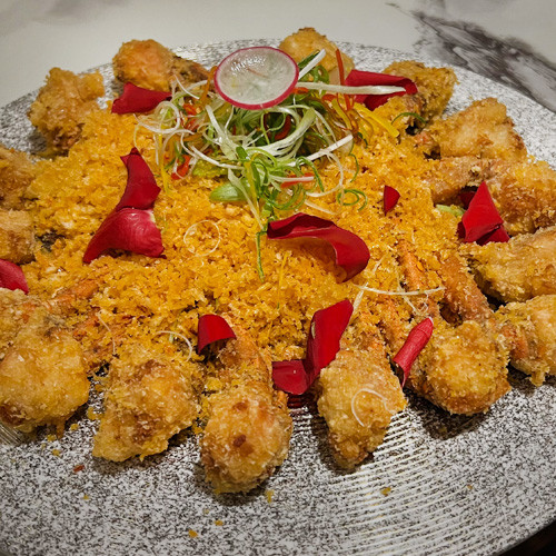 Cangrejo frito estilo shanghai