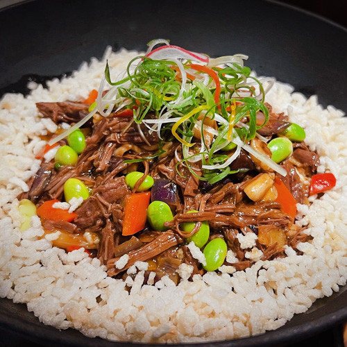 Arroz kubak con ternera